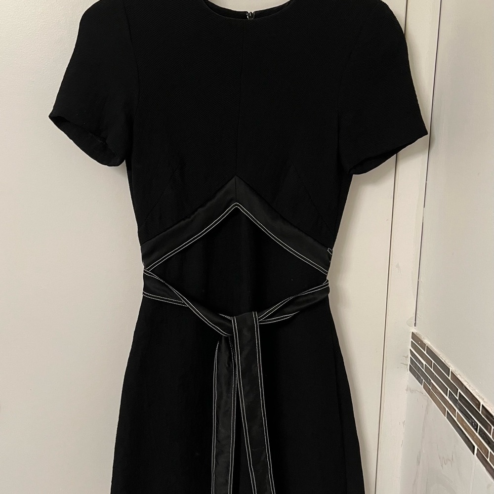 Sandro dress with unique tie waist